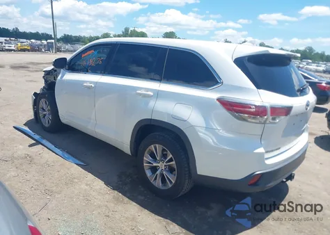 2015 Toyota Highlander Xle V6 from USA, damaged, VIN 5TDKKRFH1FS103759